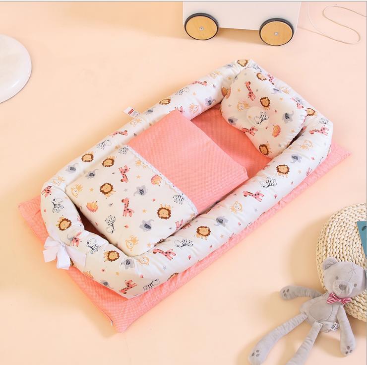 Portable Foldable Baby Crib & Mattress Set