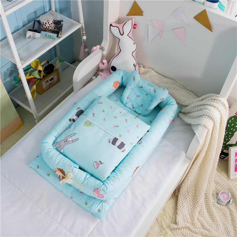 Portable Foldable Baby Crib & Mattress Set