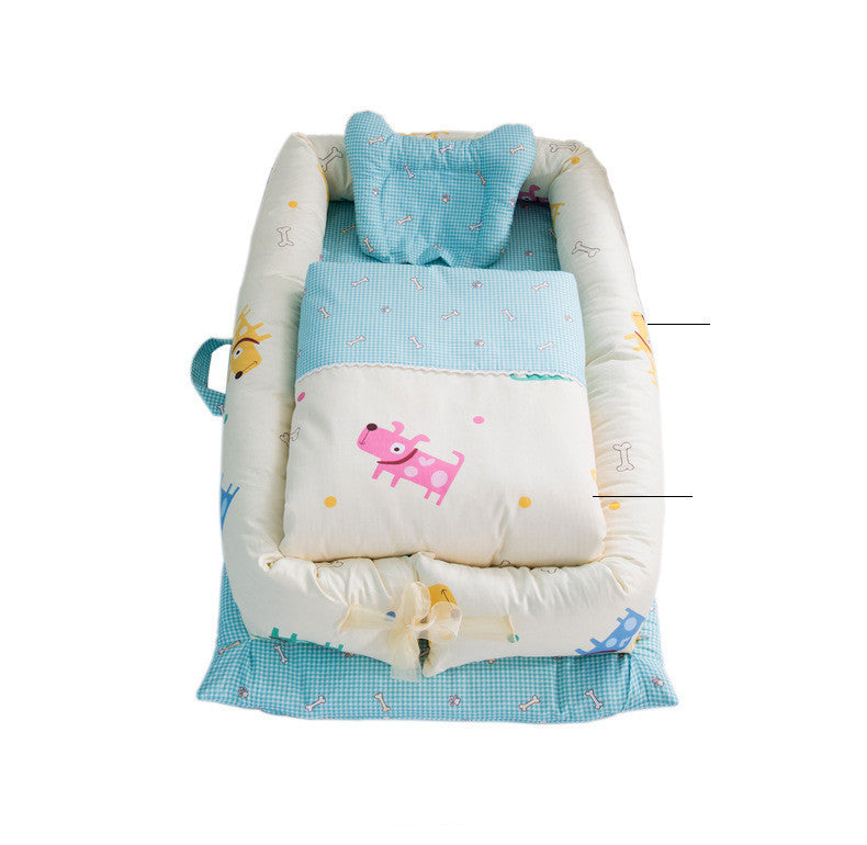 Portable Foldable Baby Crib & Mattress Set