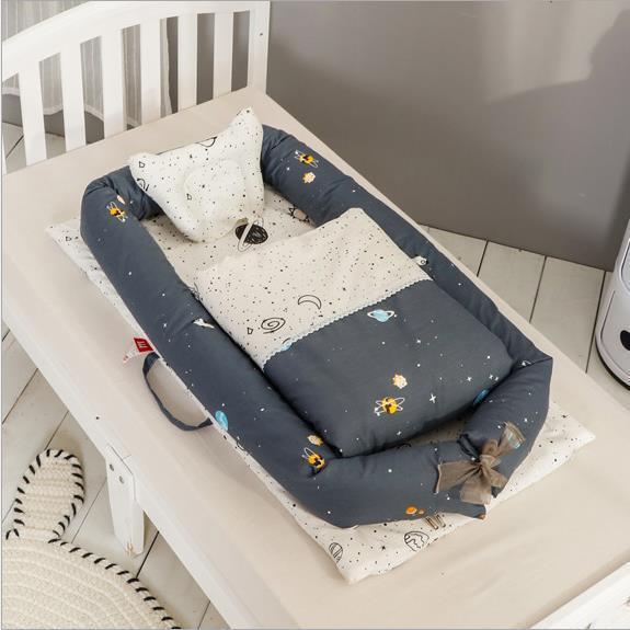 Portable Foldable Baby Crib & Mattress Set