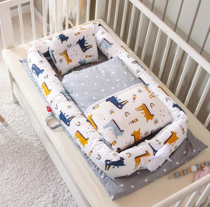 Portable Foldable Baby Crib & Mattress Set