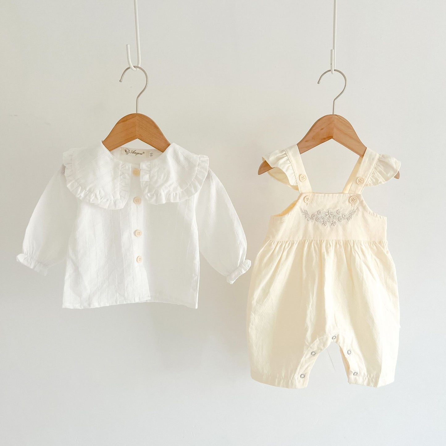 Baby Girl Cotton Suspender Romper