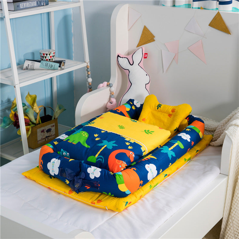 Portable Foldable Baby Crib & Mattress Set