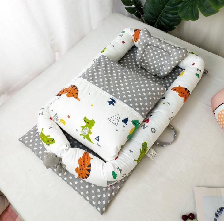 Portable Foldable Baby Crib & Mattress Set