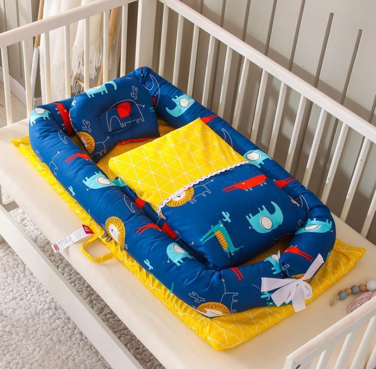 Portable Foldable Baby Crib & Mattress Set