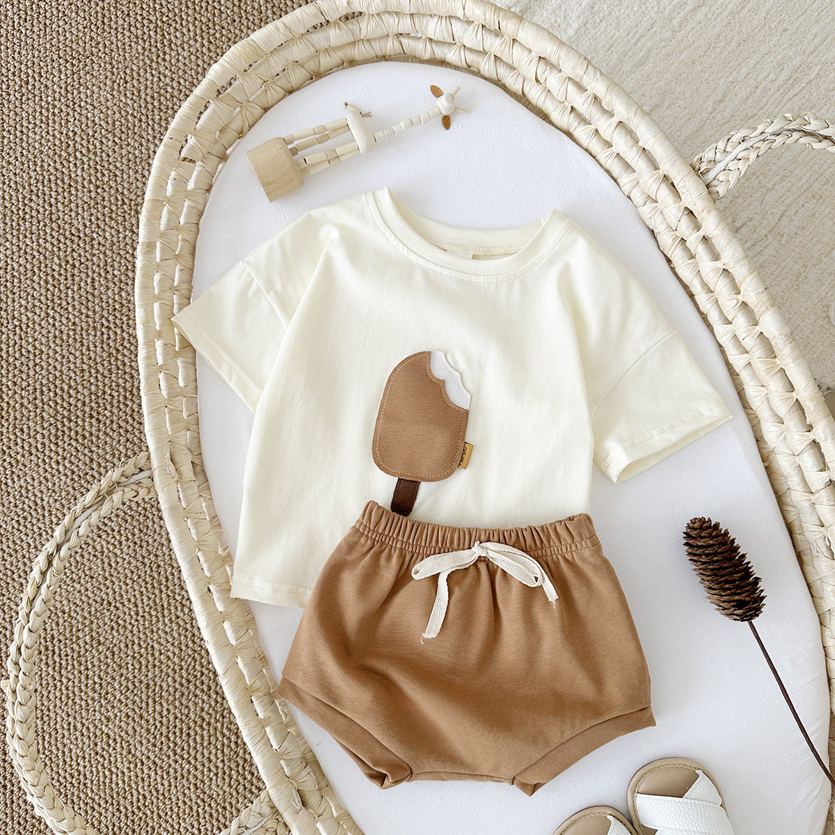 Baby & Toddler Ice Cream Patch Cotton Summer Set