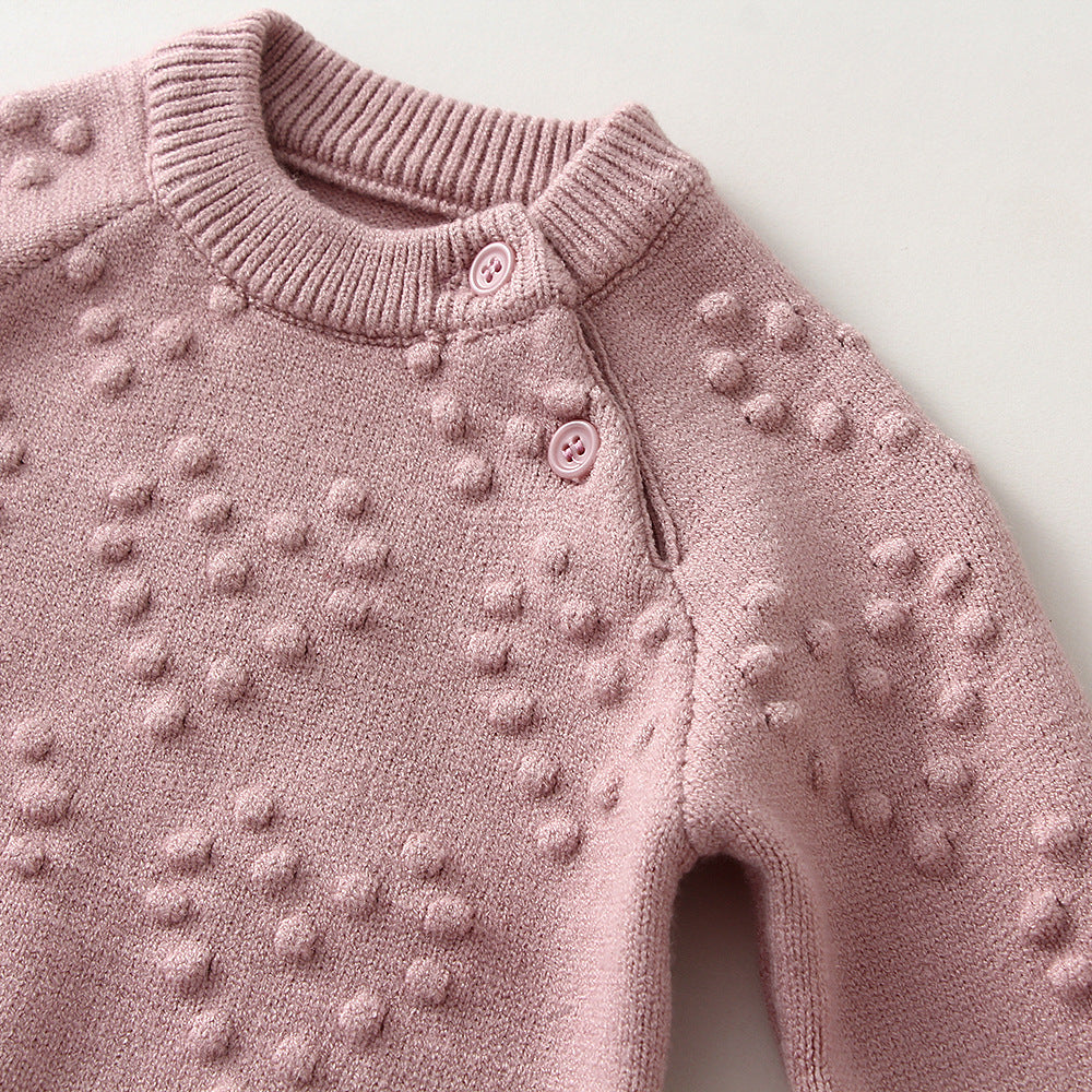 Knitted Love Baby Girl Sweater & Pants Set