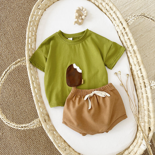 Baby & Toddler Ice Cream Patch Cotton Summer Set